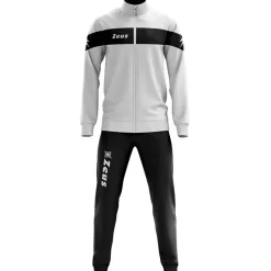 Hombre Zeus Chándales|Equipaciones^Tuta Apollo Hombre Chándal blanco negro