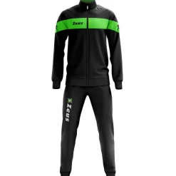 Zeus Equipaciones^Tuta Apollo Hombre Chándal Negro Neón Verde