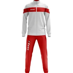 Hombre Zeus Chándales|Equipaciones^Tuta Apollo Hombre Chándal blanco rojo